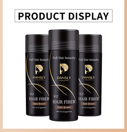 4X Dark Brown Fiber Powder Hair Building Fibers Thicker Concealer Hair Loss Full Hair